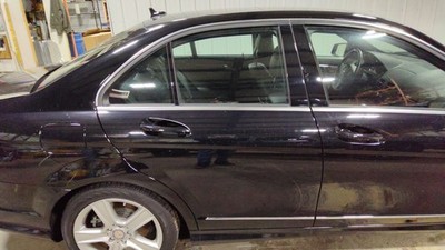 2008-2014 Mercedes C-300 204 Type RH Passenger Rear Door Assy Black-040 Nice!