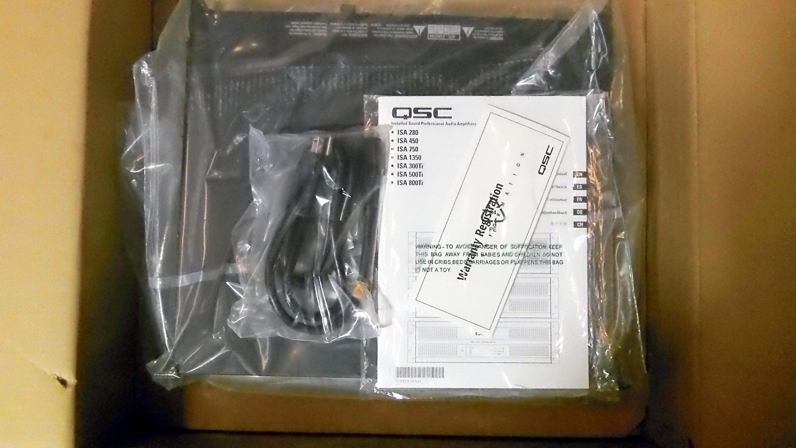 QSC AUDIO ISA 280 2CH 4OHMS 300W 3U PROFESSIONAL PRO POWER AMP AMPLIFIER STEREO