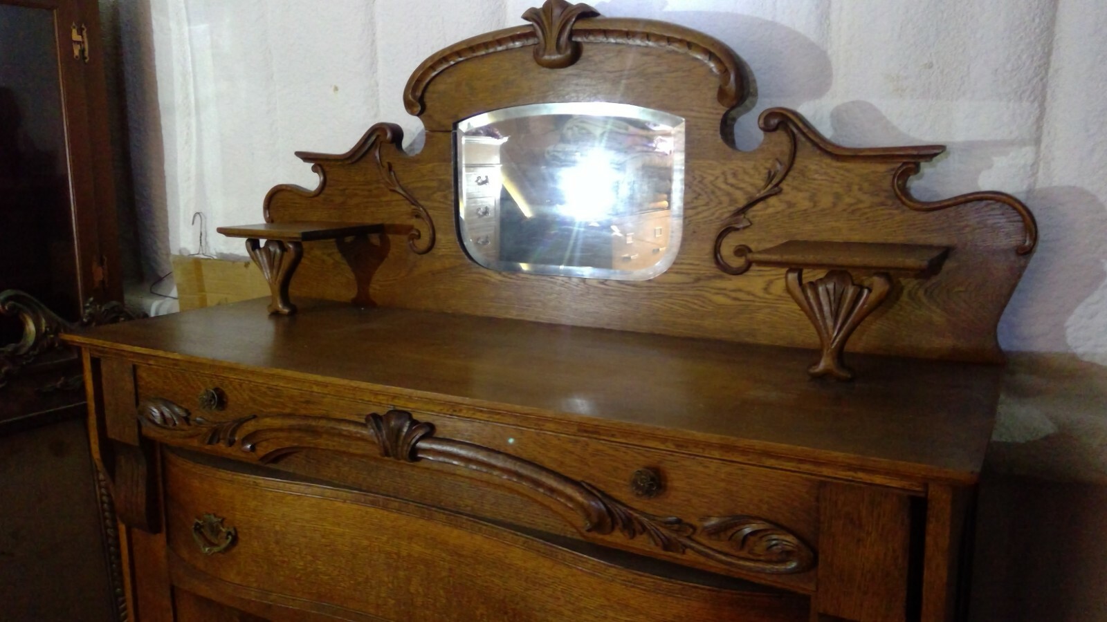 Antique Tiger Oak Murphy Bed