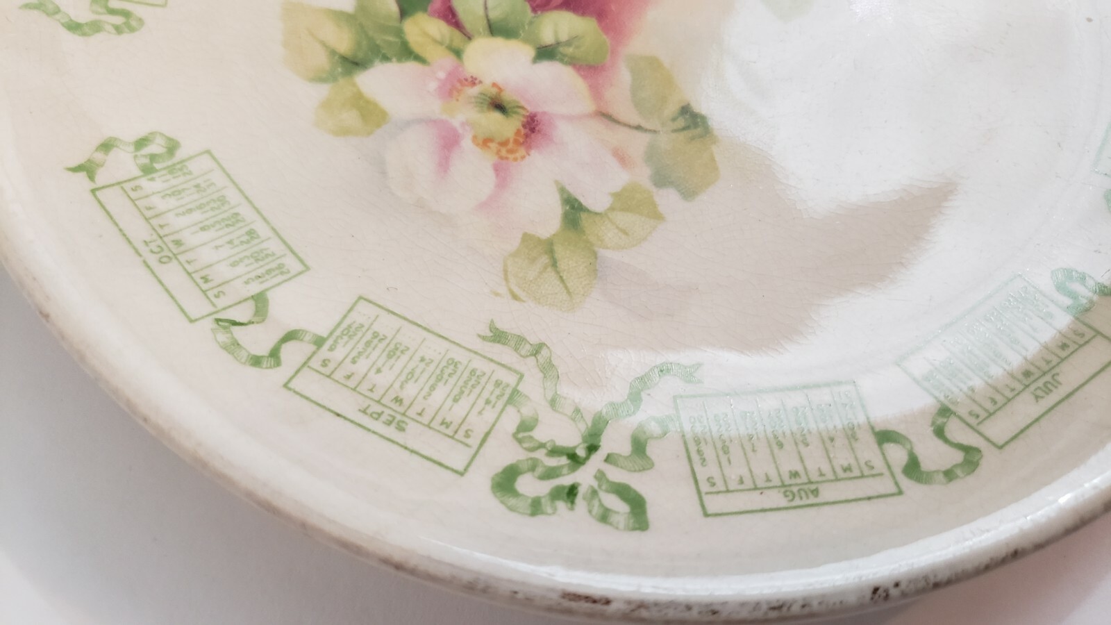 VINTAGE 1913 ADVERTISING CALENDAR PLATE ROSSI & ANDERSON CO. ST HELENA, CA