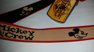 Mickey Mouse Vintage Adjustable Lee Belt 60 Years w/you  Buckle Walt Disney