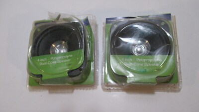 Durabrand 4'' Dual Cone Car Audio Speaker Polypropylene 30 Watt Max DB4 Lot Of 2