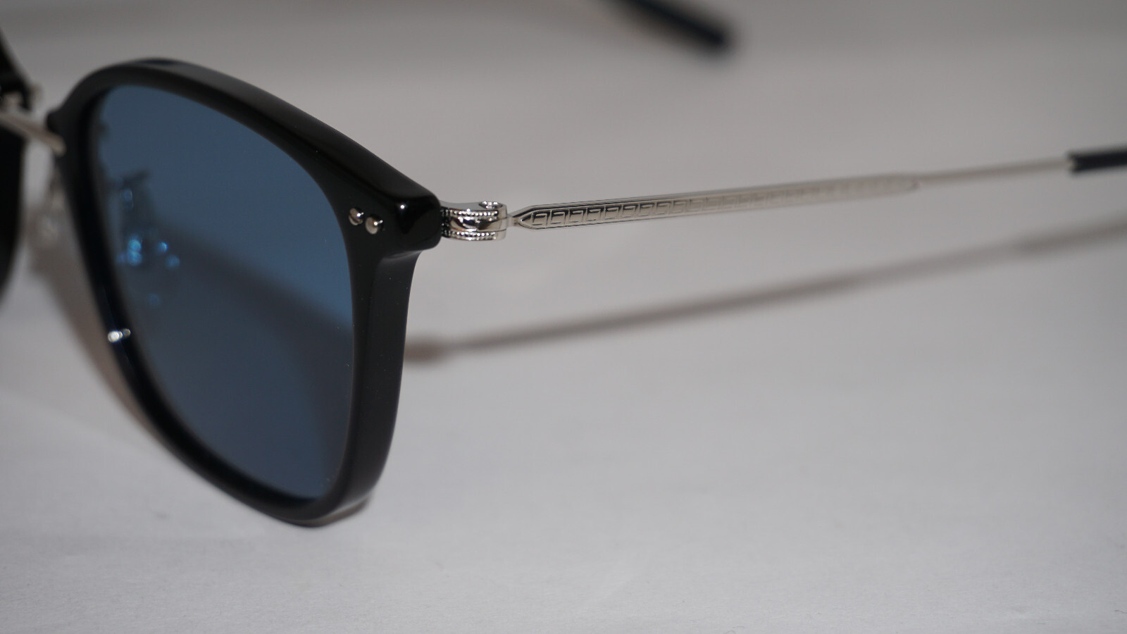 Pre-owned Versace Eyevan Sunglasses Macdougal Limited Edition Black Silver Blue Pbk 50 22 145