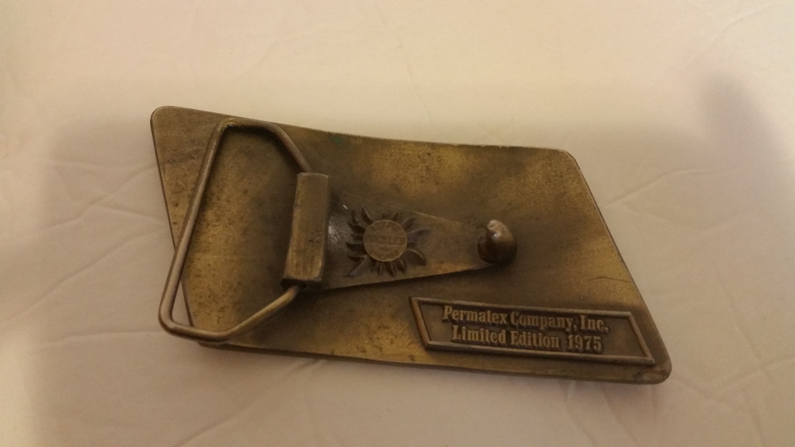 Vintage 1975 Permatex Daytona 300 Belt Buckle Sports Racing Lewis New