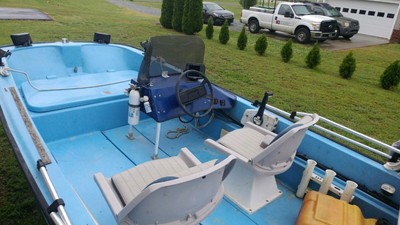 1976 Mckee Craft Tri Hull Fishing Boat 14ft Trailer