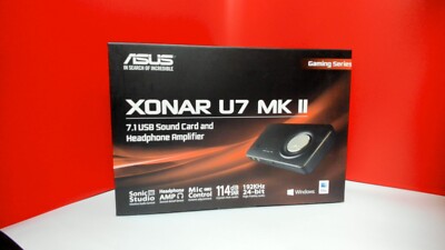 ASUS Xonar U7 MKII - Carte Son - 24 bits - 192 kHz - 114 dB Rapport Signal à Bru