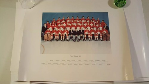 1972 Team Canada Group Picture Souvenir Poster 20x16 Inches Unframed