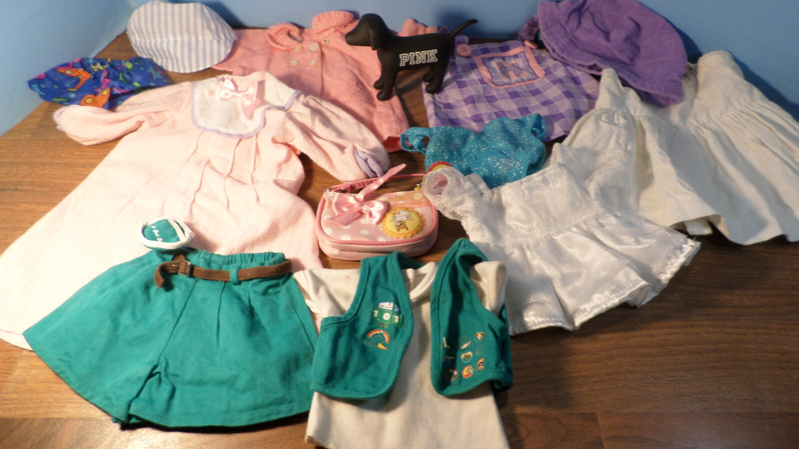 Lot 1 ~girl Scout~pink Dog~purse~dresses~coat~