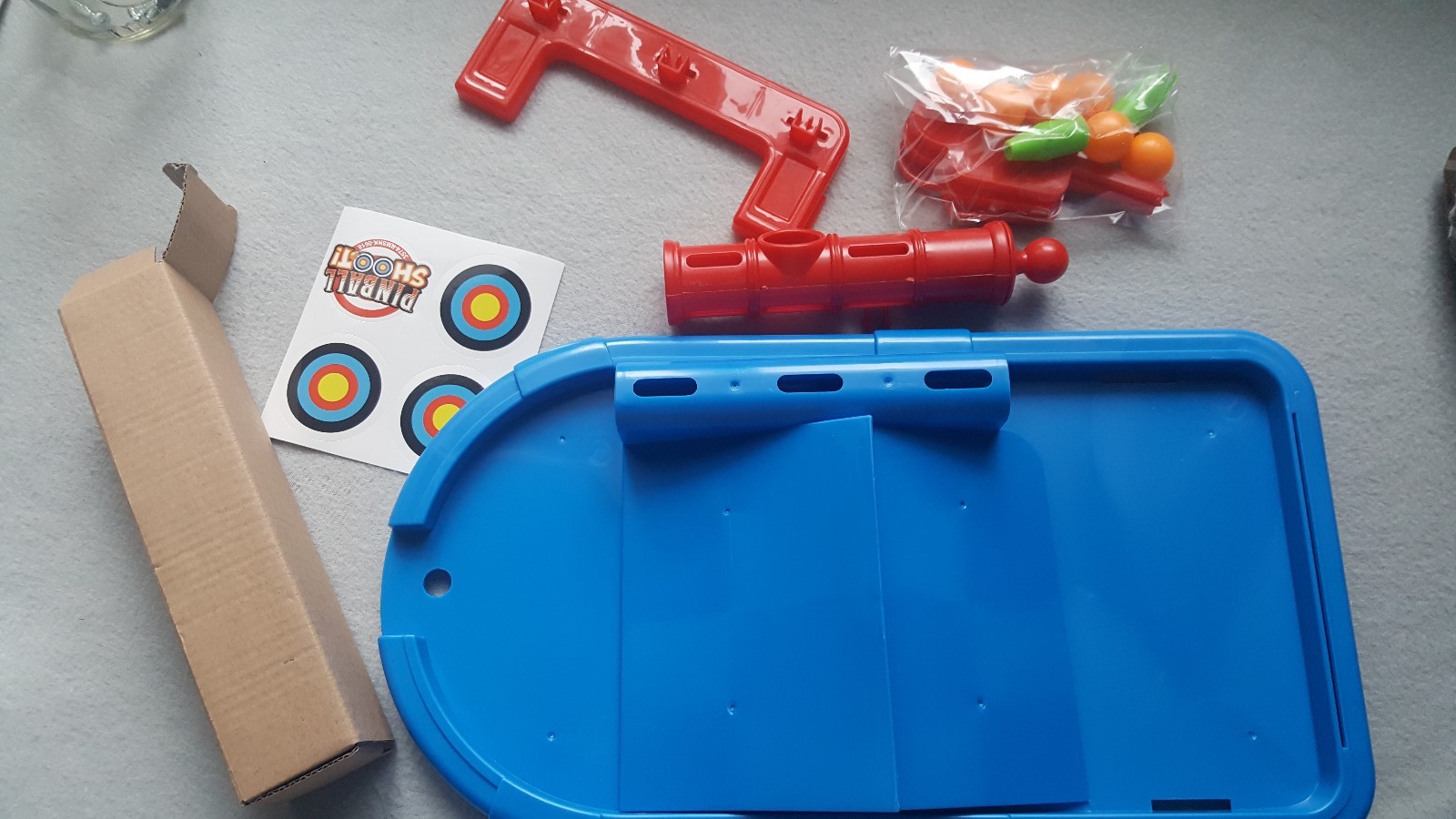 Games Hub Pinball Shoot Tabletop 2 Player Family Fun Target Shooting Grafix