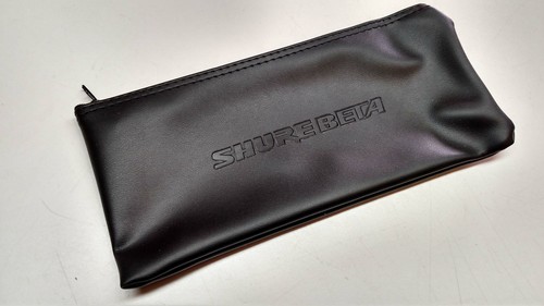 Black Leather Shure Mic Protective Storage Bags Pouches for Beta 87A 58A 57A