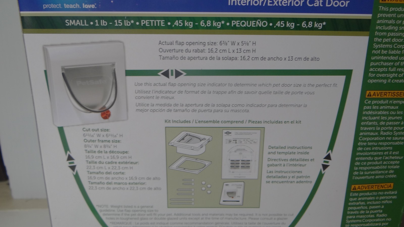PetSafe 4 Way Locking CAT FLAP DOOR TUNNEL Small for 1 - 15 lb Pets