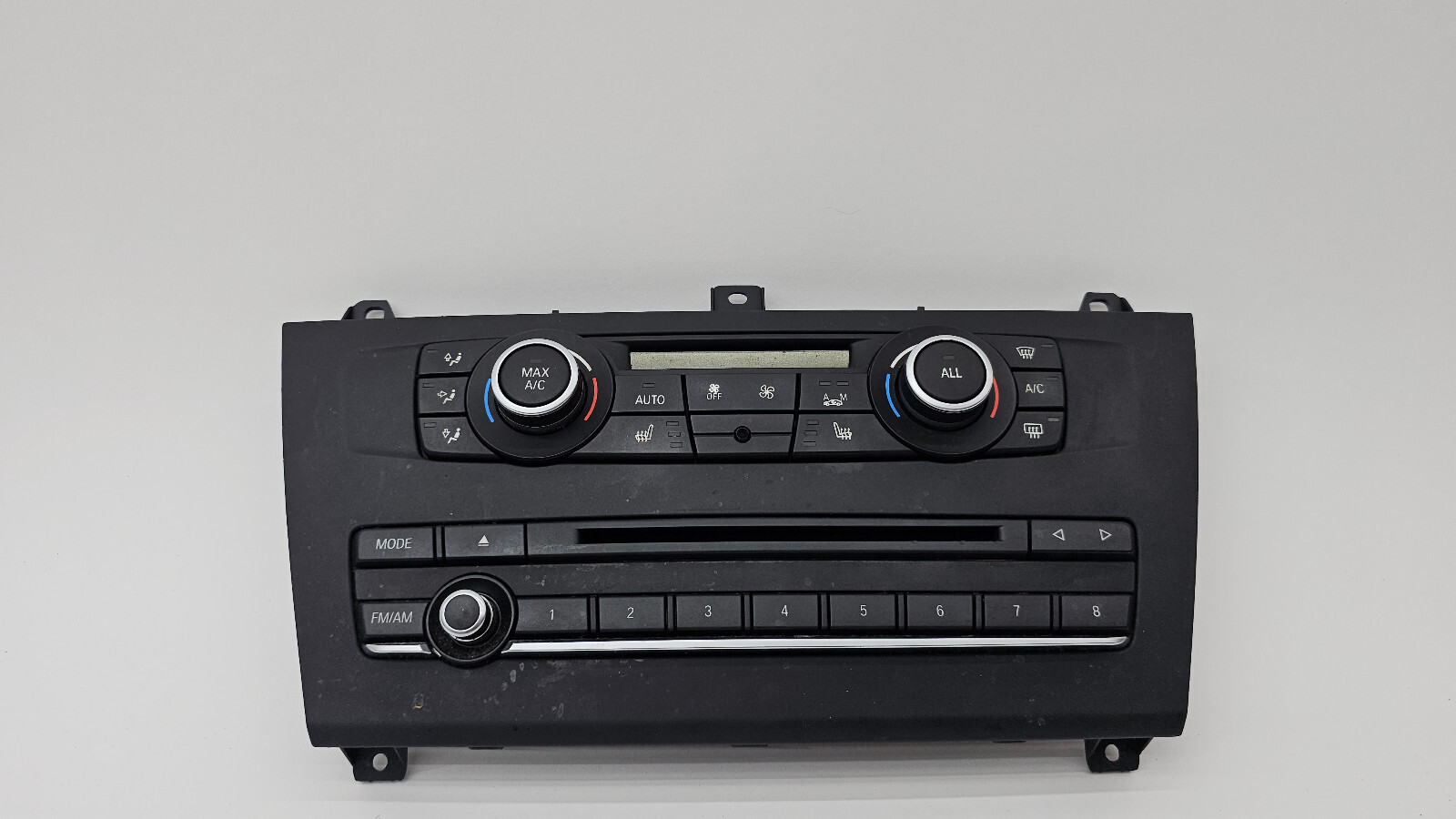 2011-2014 BMW F25 X3 FM AM Radio HVAC A/C Heater Climate Control Panel Black OEM
