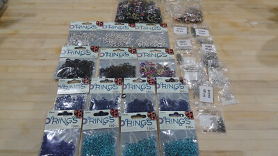 Darice Chain Aluminum Maille Jump Rings Huge Lot Assorted Colors/ Sizes