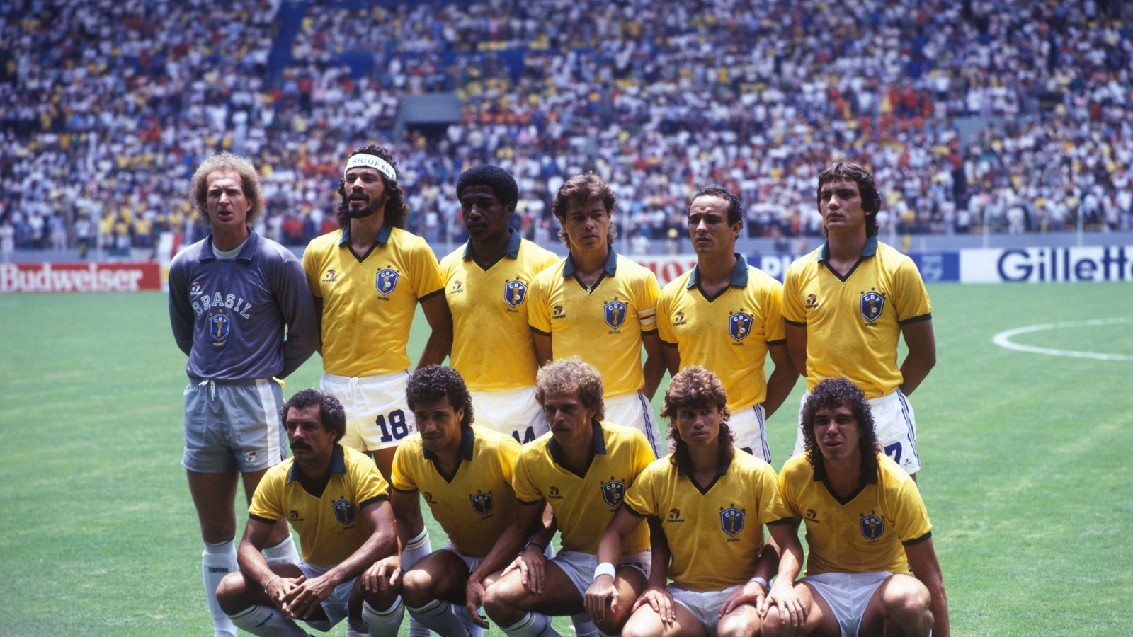 Brazil 1986 Match Worn Football Jersey Shirt - Brasil Camisa - #20 Silas