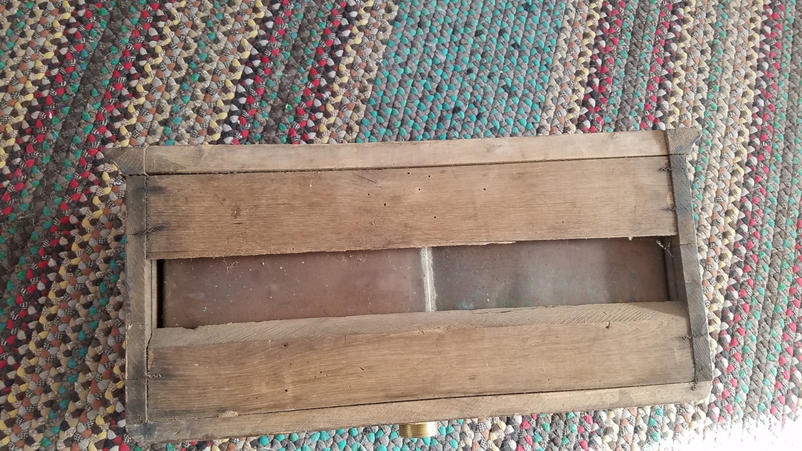 ANTIQUE OAK WALL MOUNT TOILET TANK COPPER BRASS FLUSH VALVE + BRASS FILL VALVE