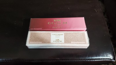 NEW & SEALED - COACH Wild Rose Eau de Parfum & COACH DREAMS sunset - 0.33 oz. Ea
