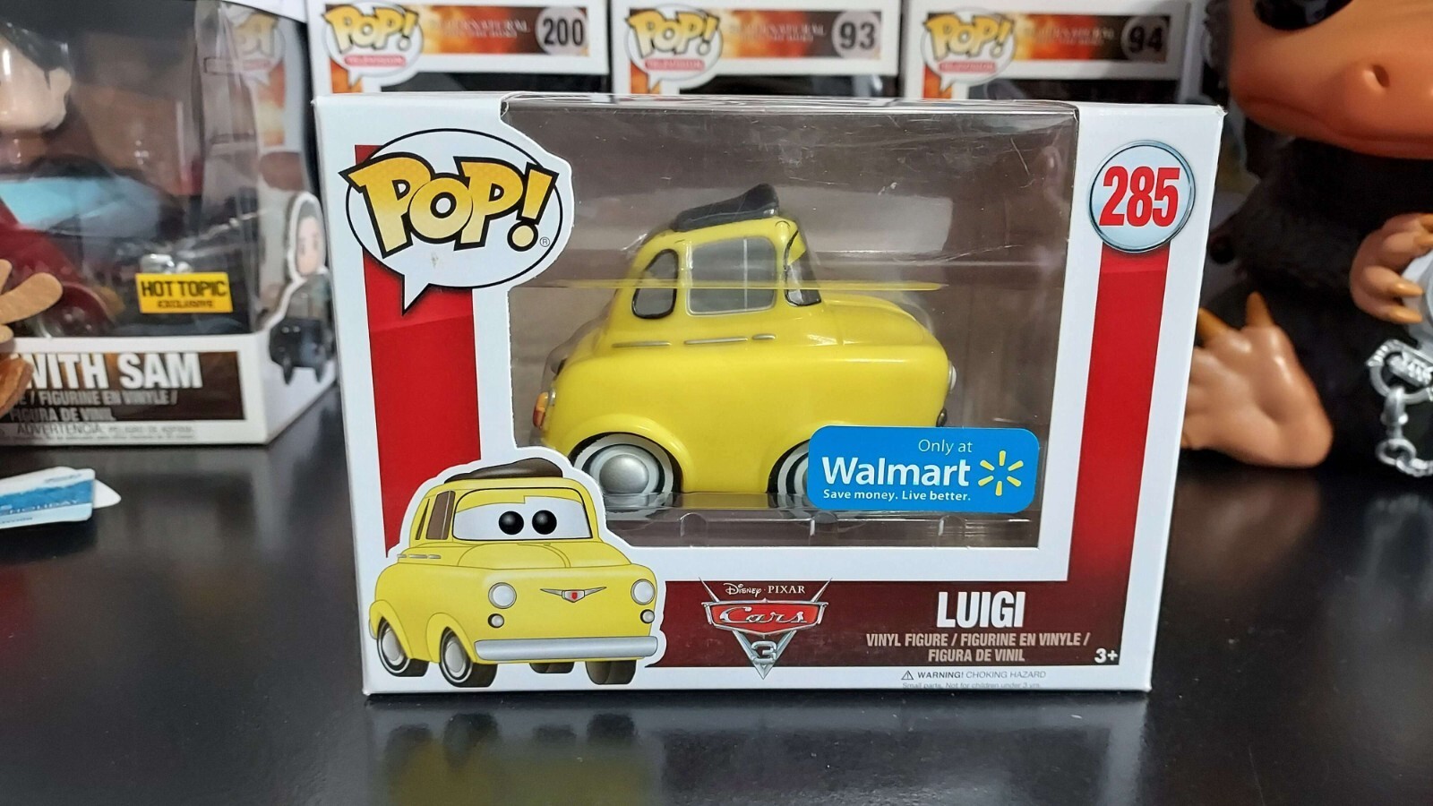 Luigi Funko Pop! #285 Disney Cars - Walmart Exclusive | eBay