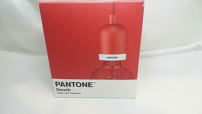 Pantone Deneb Drop Cap Pendant RED Lighting Fixture 