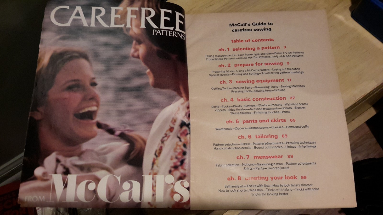 McCall's Step-By-Step sewing book  vintage Guide 160 pages Good Shape FreShp