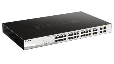 D-Link - DGS-1210-28P - D-Link 28 Port PoE Gigabit Smart Switch Including 4