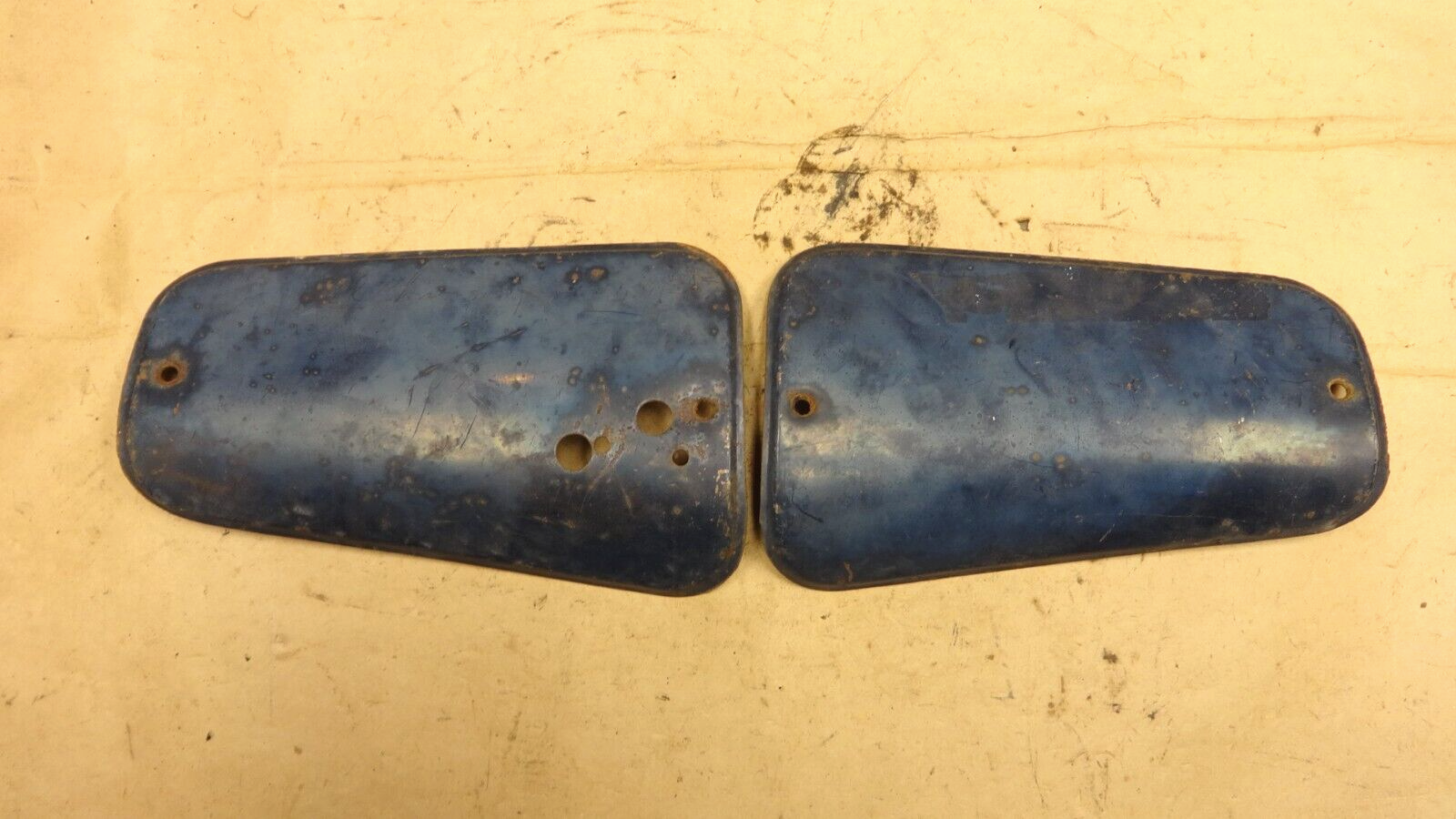 1937 Ford Truck Windshield HINGE / WIPER ACCESS COVERS Original