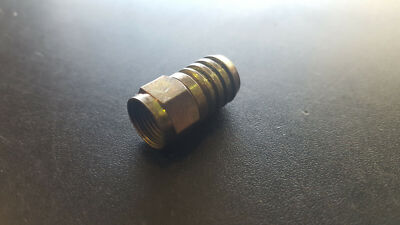 10 x F Plug Male RG6 Crimp Connector with Gilbert USA Sealing Grommet Coax Cable