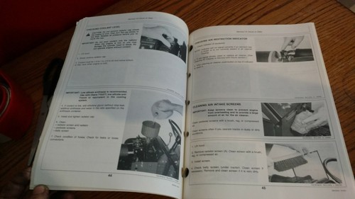 JOHN DEERE 332 Lawn & Garden Tractor Operators MANUAL NICE ORIGINAL