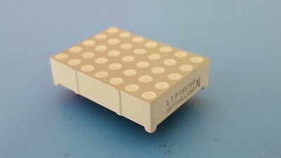 LED MATRIX 5X7 1.2''GREEN,Dot Matrix Display Module Com. Anode,Liteon LTP-1557AG