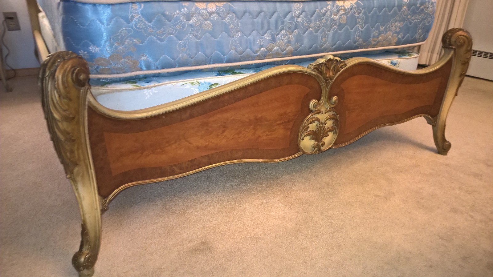 Vintage French Provencial Inlaid 5-pc. Bedroom Set