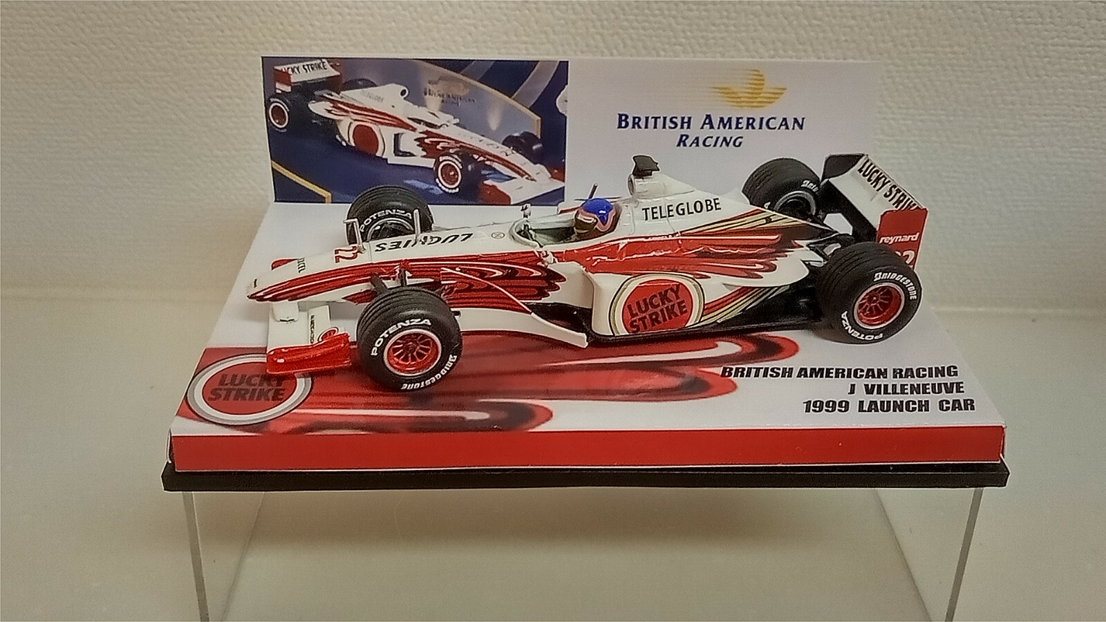 PMA ミニチャンプス　1/18 BAR 01 ビルヌーブ 1999 Mini Champs 1/18 Bar Test Car 1999 MINICHAMPS 01 Supertec F1