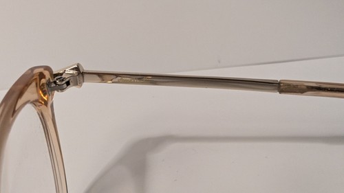 Amelia E Tricia 35-001027 Beige Eyeglasses Frames 53-17-145 Case