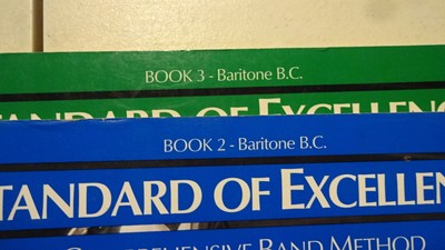 MUSIC BARITONE B.C. Lot 2 Lesson Books Instruction Standard of Excellence Band