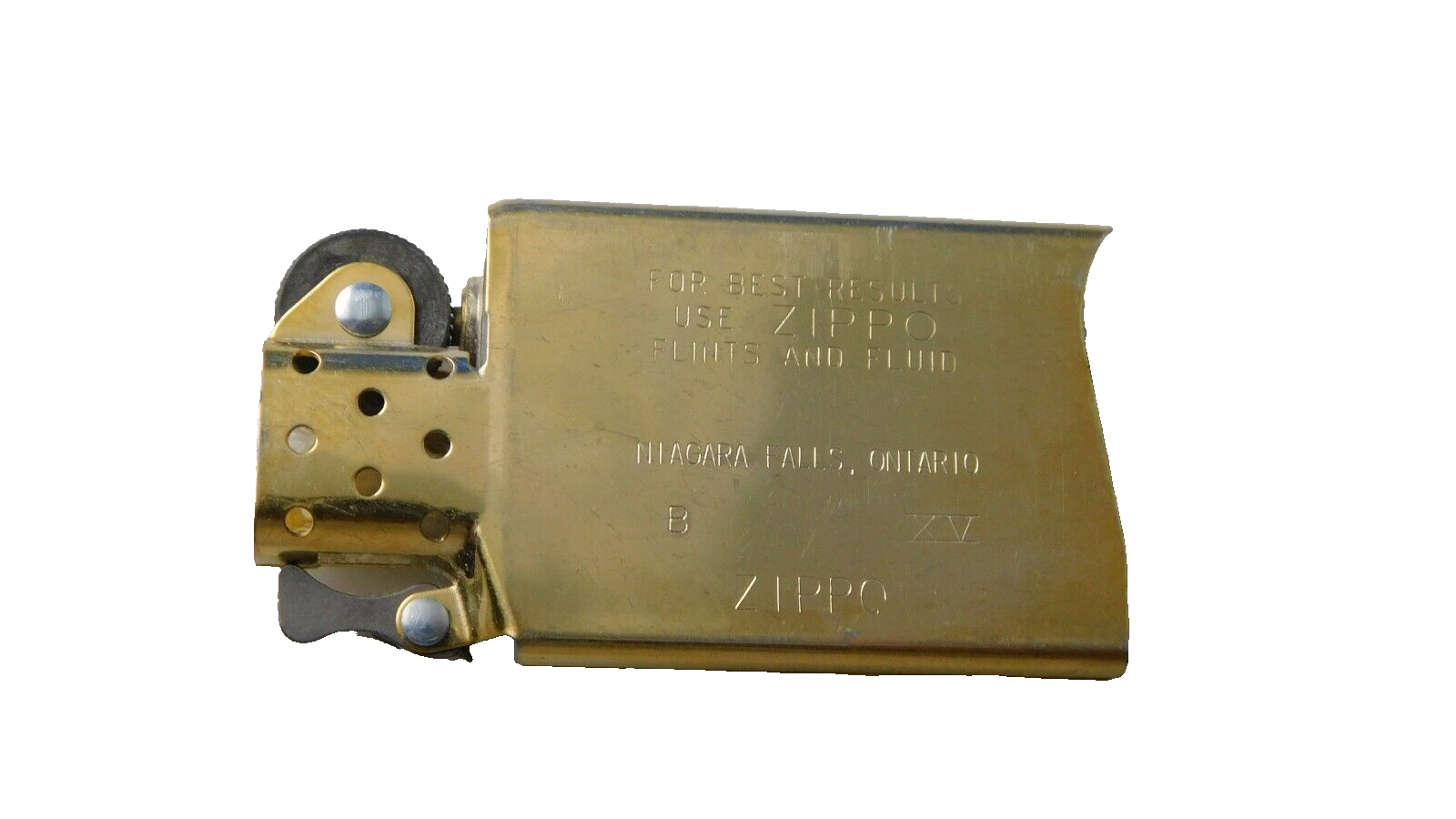 NIAGARA FALLS CANDA CANADA ZIPPO GOLD SLIM LIGHTER INSERT 1998