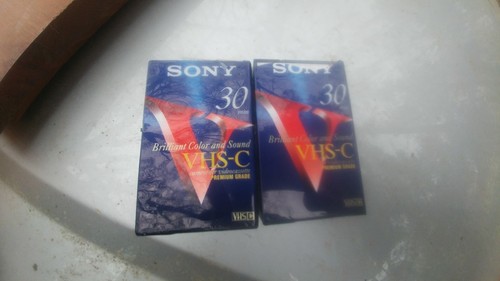 5 New Sony + Maxell VHS-C  30min SP or 90 min. EP Camcorder Blank Tapes free s&h