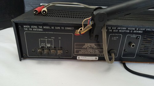 PIONEER Stereo Tuner Tx720 Rare Working As Is