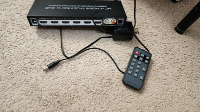 HDMI 2.1 8K HDR HDMI True Matrix Switch 4x2 Supports 4k 120hz and Dolby Vision