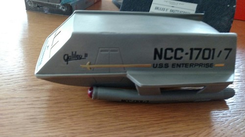 Star Trek Pewter Galileo II Shuttle Franklin Mint 1994 7LX4.5WX2H
