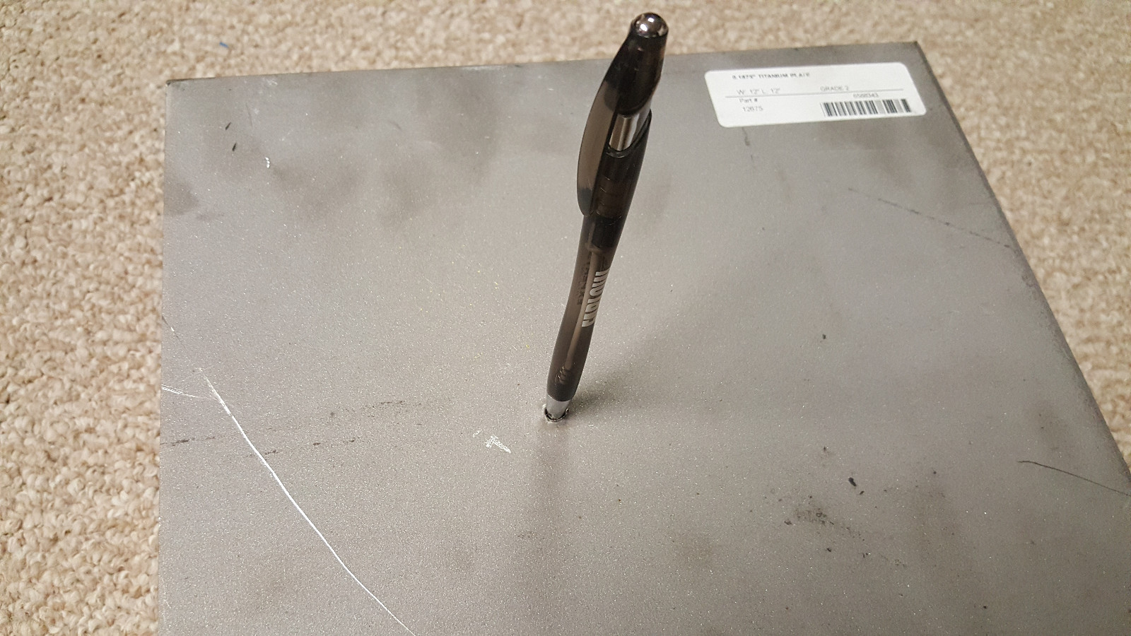 TITANIUM Plate. Make your own Ballistic back pack!