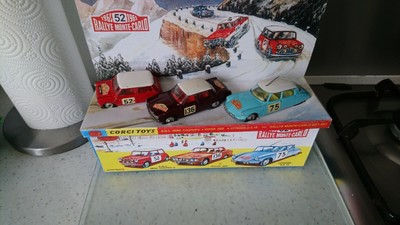 Custom Display Diarama for CORGI TOYS Gift Set 38 RALLYE MONTE CARLO Mini Rover