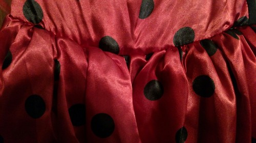 Ladybug Costume Totally Ghoul Girls Small Dress Headband + Wings NWT