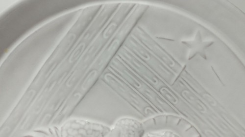 Frankoma Joniece Frank Christmas Plate 1980 Unto Us a Child is Born