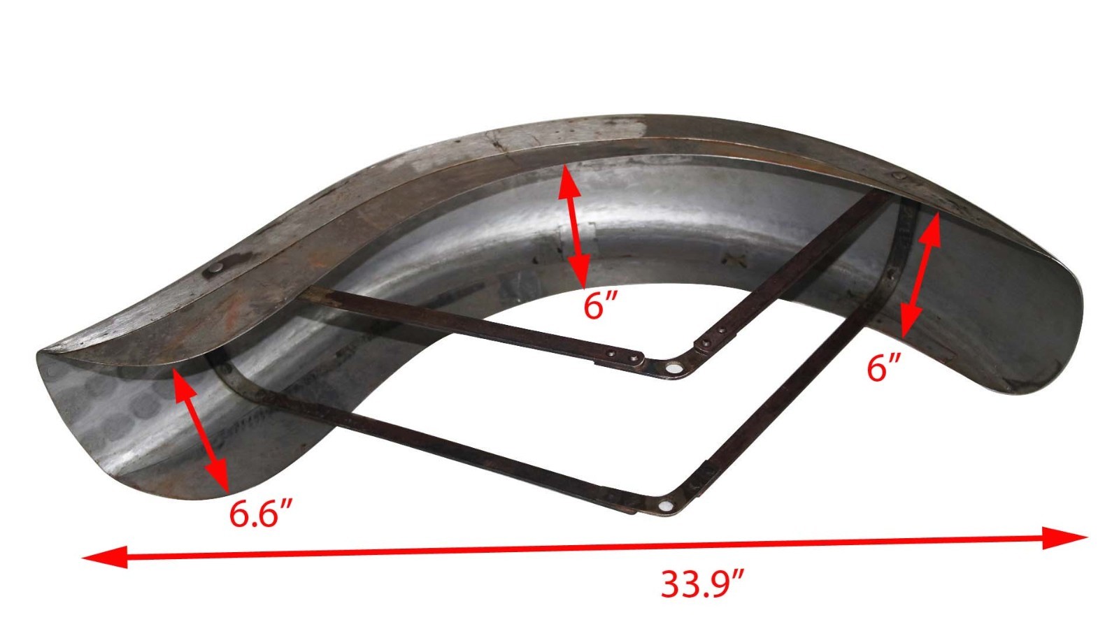Indian Chief Scout 101 Front Mudguard Fender 1936 -39 Rigid Frame Raw Steel 