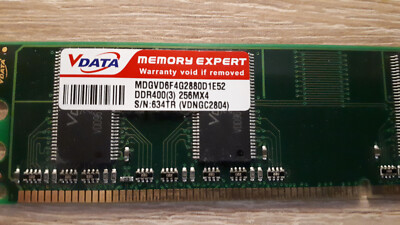 DDR  Memory 256MB - 1GB, 184 pin for vintage PC, PC - 3200 