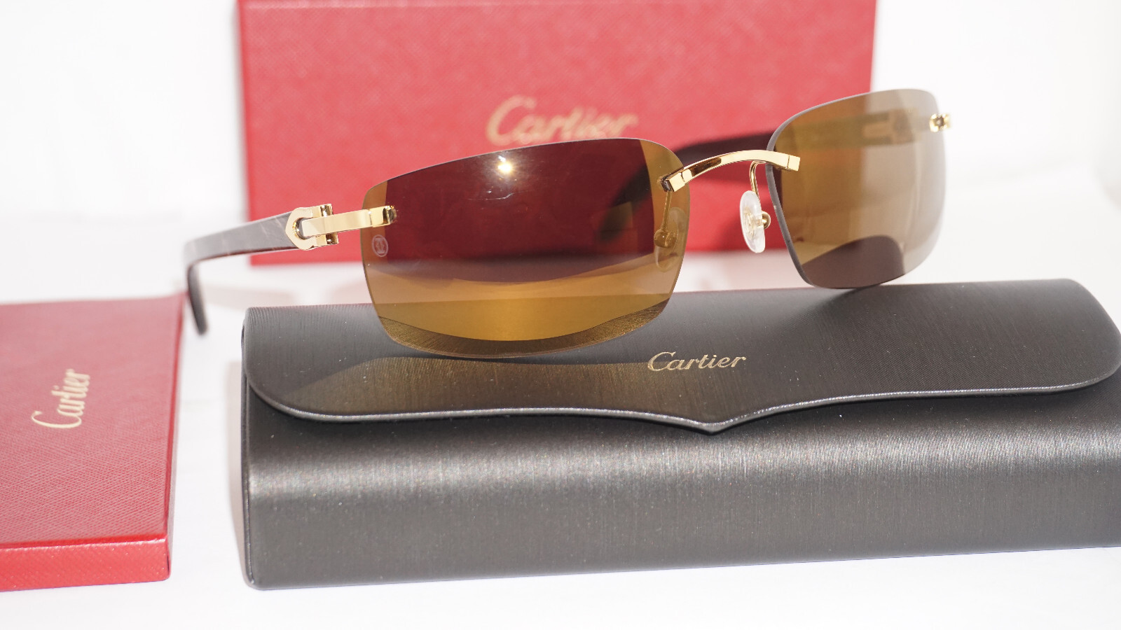 CARTIER アヒエタ フレム サンクラス CT0065S 003 Cartier CT0065S Sunglasses - Cartier Authorized Dealer