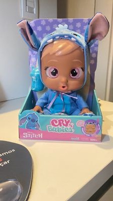 Cry Babies Disney Nurturing Baby Doll Stitch, Dressed Up Toy