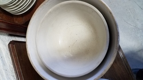 Set of 3 Red Wing Stoneware Milk batter Mixing nesting Bowls Union VTG