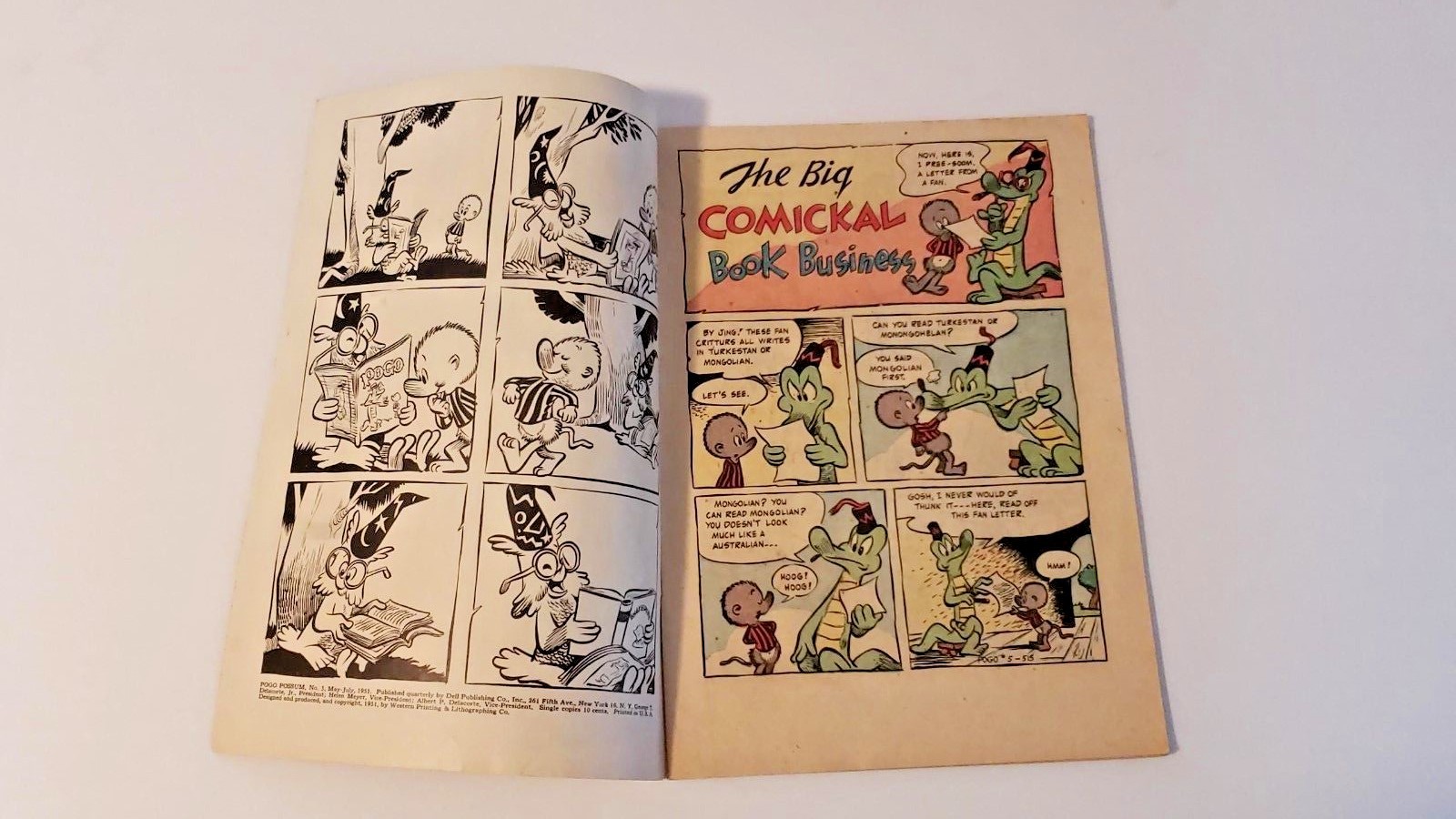 Pogo Possum Comic from Dell Publishing #5 May-July 1951