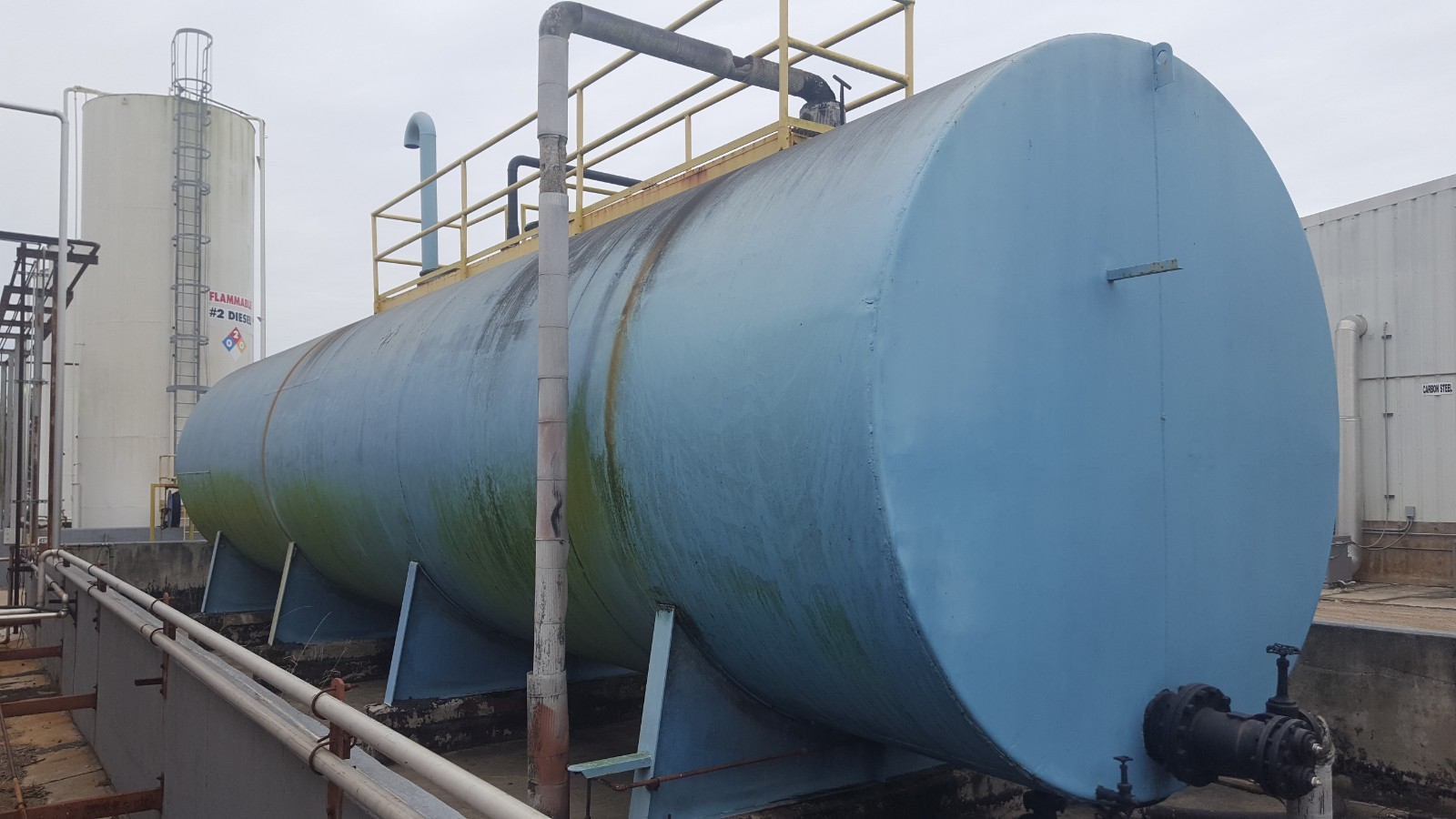 30,000 gal. above ground bulk fuel tank, diesel,gas,water,septic.