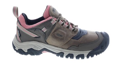 

Keen Ridge Flex Waterproof 1025295 Женские коричневые кожаные походные ботинки на шнуровке 6, Коричневый, Keen Ridge Flex Waterproof