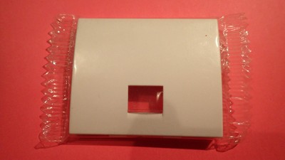 Plaque De Finition Legrand Sagane Beluga Argent - Simple (interrupteur + Prise) - Occasion